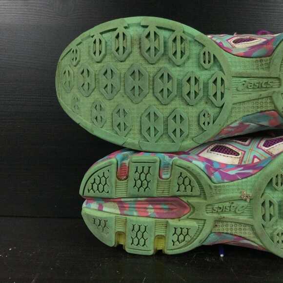 Asics Gel-Frantic 7 -Women's Sz 9.5- White/Colorful Running Jogging Shoes- T3A6Q - Picture 9 of 11